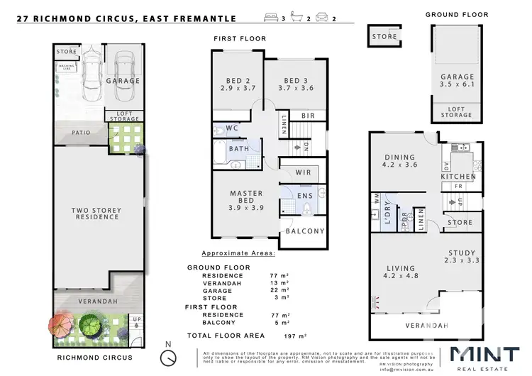 Floorplan of Homely townhouse listing, 27 Richmond Circus, East Fremantle WA 6158
