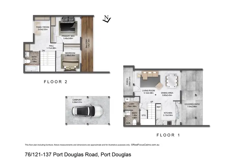 Floorplan of Homely apartment listing, 76/121-137 Port Douglas Road, Port Douglas QLD 4877
