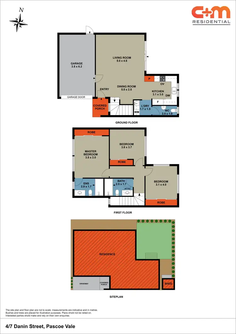 Floorplan of Homely townhouse listing, 4/7 Danin Street, Pascoe Vale VIC 3044