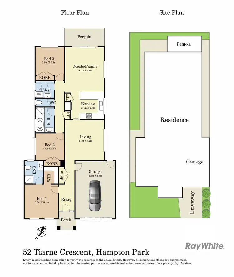 Floorplan of Homely house listing, 52 Tiarne Crescent, Hampton Park VIC 3976