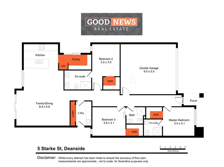 Floorplan of Homely house listing, 5 Starke Street, Deanside VIC 3336