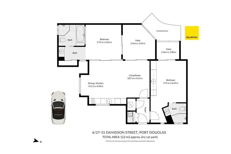 Floorplan of Homely apartment listing, 6/27-31 Davidson Street, Port Douglas QLD 4877