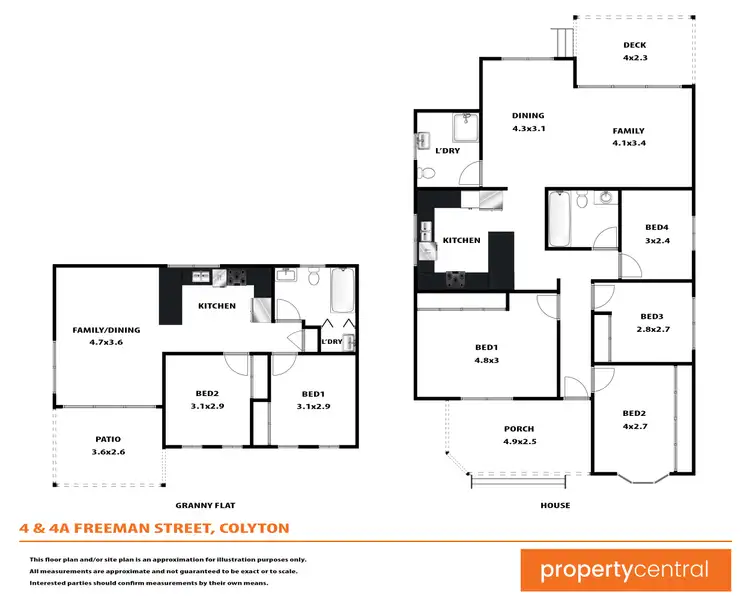 Floorplan of Homely house listing, 4 & 4A Freeman Street, Colyton NSW 2760
