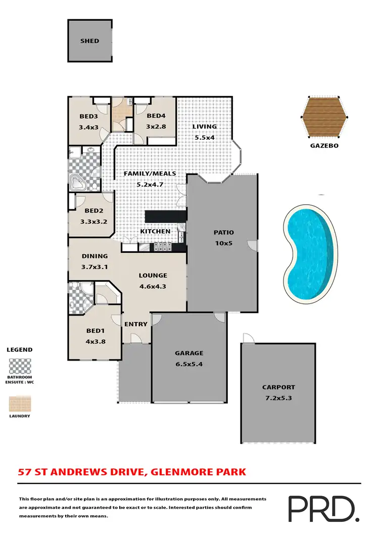 Floorplan of Homely house listing, 57 Saint Andrews Drive, Glenmore Park NSW 2745
