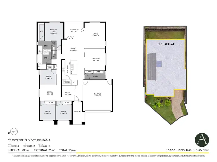 Floorplan of Homely house listing, 20 Wyperfield Circuit, Pimpama QLD 4209