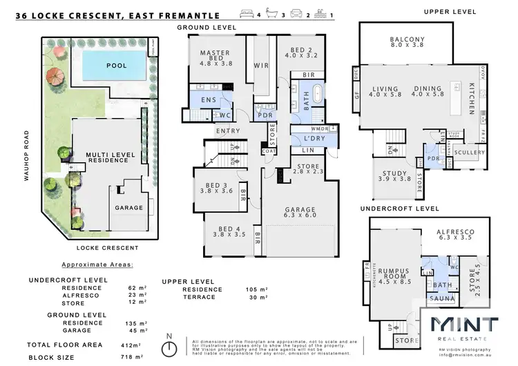 Floorplan of Homely house listing, 36 Locke Crescent, East Fremantle WA 6158