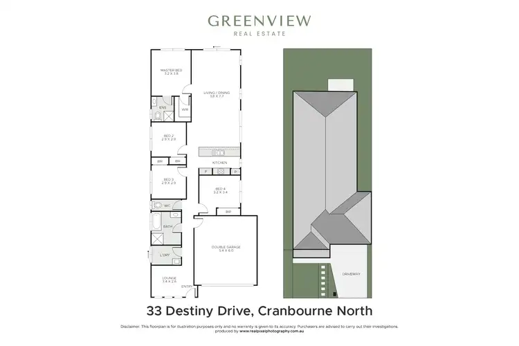 Floorplan of Homely house listing, 33 Destiny Drive, Cranbourne North VIC 3977