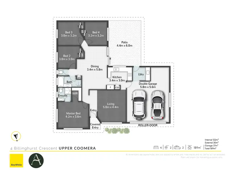 Floorplan of Homely house listing, 4 Billinghurst Crescent, Upper Coomera QLD 4209