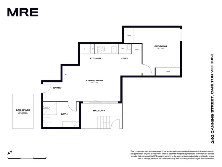 Floorplan of Homely apartment listing, 2/92 Canning Street, Carlton VIC 3053