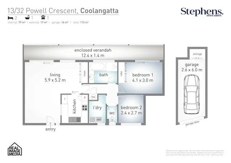 Floorplan of Homely unit listing, 13/32 Powell Crescent, Coolangatta QLD 4225