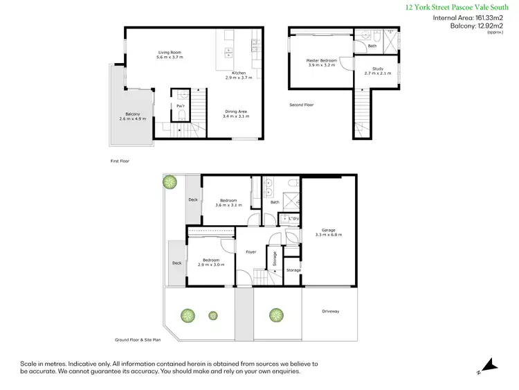 Floorplan of Homely townhouse listing, 12 York Street, Pascoe Vale South VIC 3044