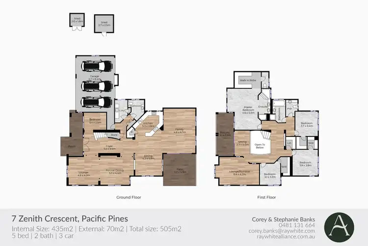Floorplan of Homely house listing, 7 Zenith Crescent, Pacific Pines QLD 4211