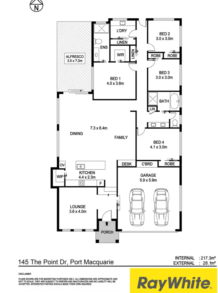 Floorplan of Homely house listing, 145 The Point Drive, Port Macquarie NSW 2444