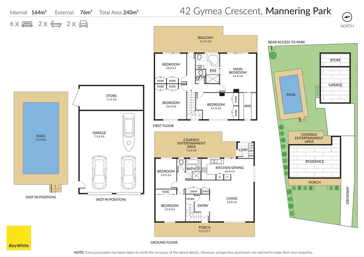 Floorplan of Homely house listing, 42 Gymea Crescent, Mannering Park NSW 2259
