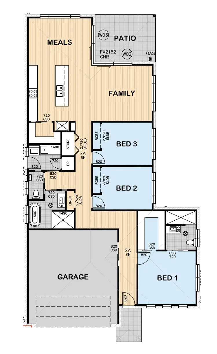Floorplan of Homely house listing, 40 Bradford Circuit, Dubbo NSW 2830