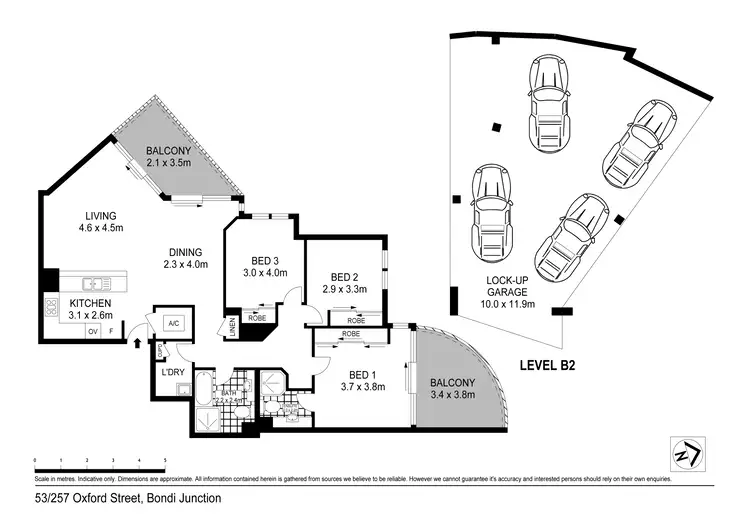 Floorplan of Homely apartment listing, 53/257 Oxford Street, Bondi Junction NSW 2022