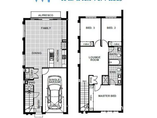 Floorplan of Homely townhouse listing, 43/36 Cox Road, Pimpama QLD 4209