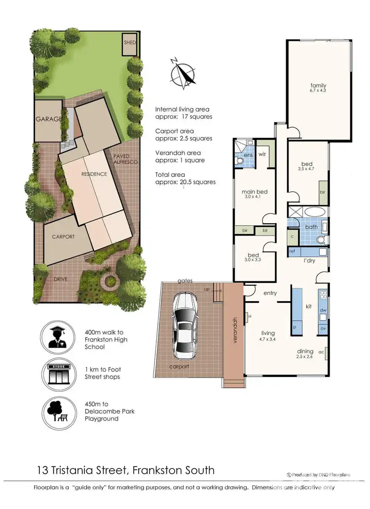 Floorplan of Homely house listing, 13 Tristania Street, Frankston South VIC 3199