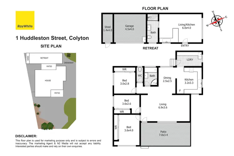 Floorplan of Homely house listing, 1 Huddleston Street, Colyton NSW 2760