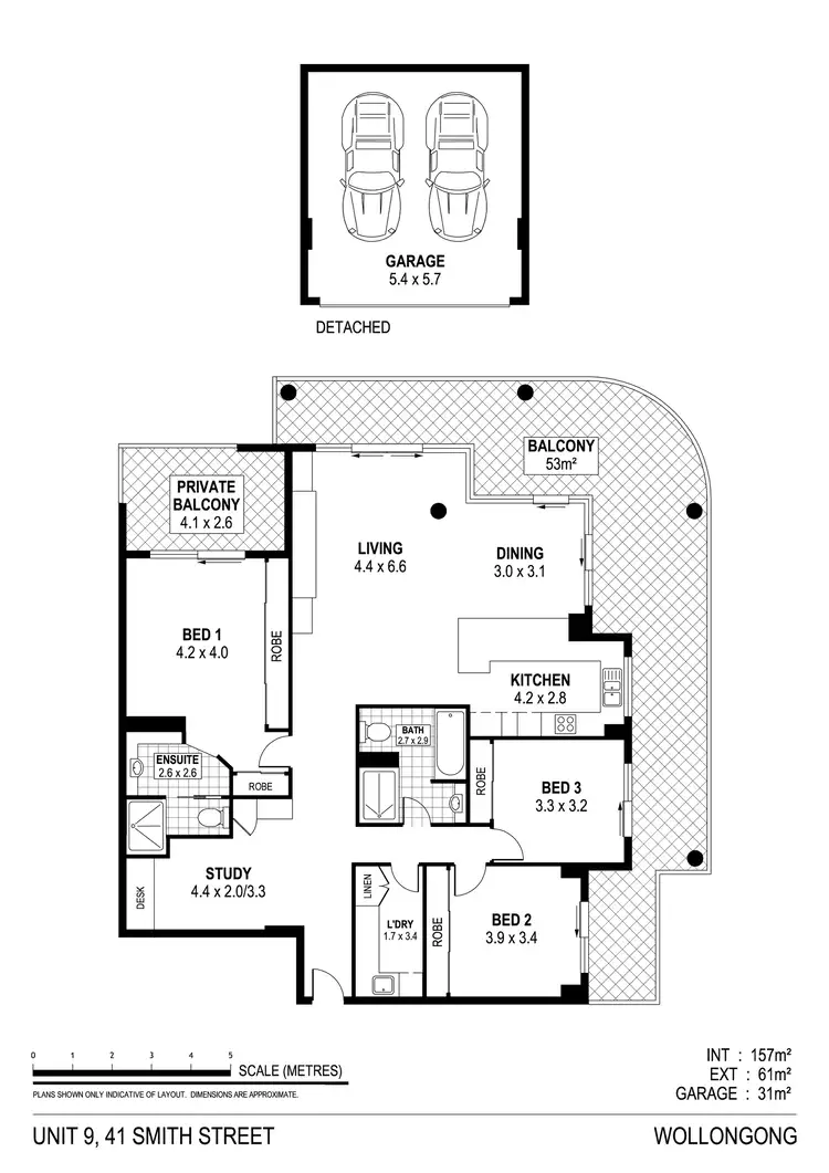Floorplan of Homely apartment listing, 9/41 Smith Street, Wollongong NSW 2500