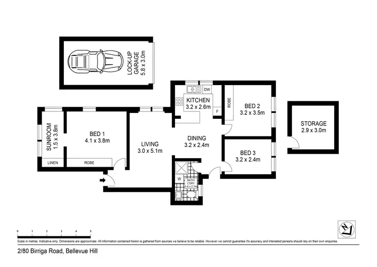 Floorplan of Homely apartment listing, 2/80 Birriga Road, Bellevue Hill NSW 2023