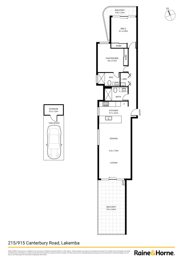 Floorplan of Homely apartment listing, 102/915 Canterbury road, Lakemba NSW 2195