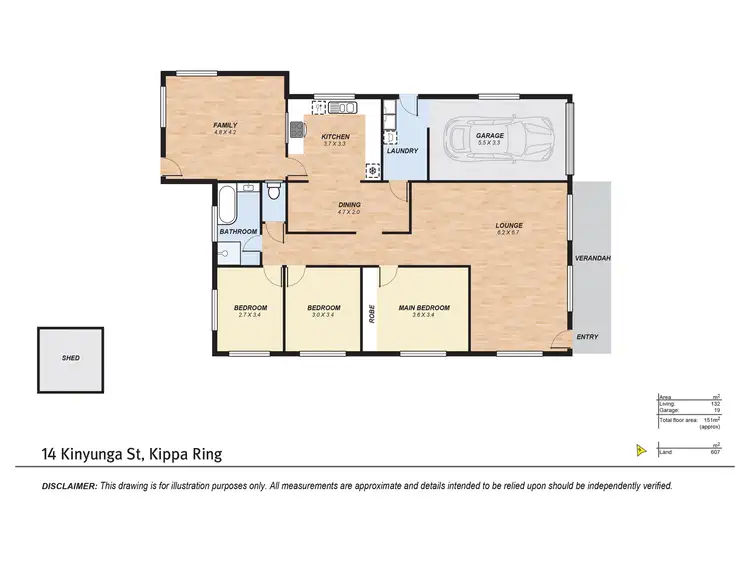 Floorplan of Homely house listing, 14 Kinyunga Street, Kippa-Ring QLD 4021