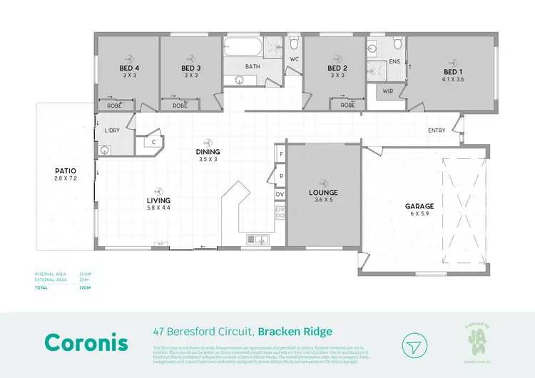 Floorplan of Homely house listing, 47 Beresford Circuit, Bracken Ridge QLD 4017