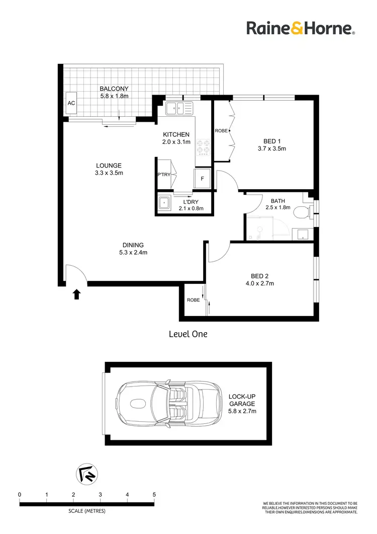 Floorplan of Homely unit listing, 1/43 Queen Victoria Street, Bexley NSW 2207