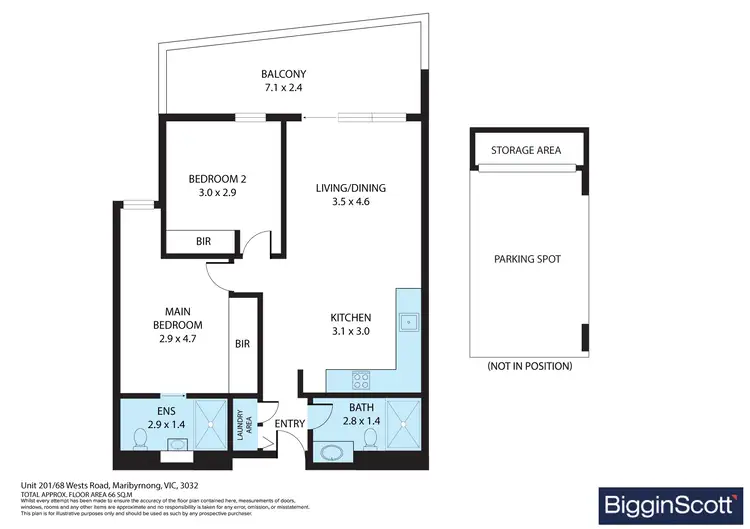 Floorplan of Homely apartment listing, 201/68 Wests Road, Maribyrnong VIC 3032
