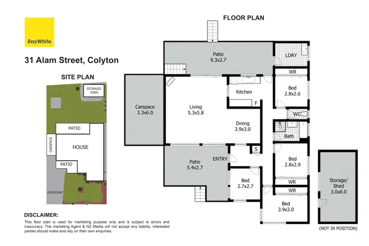 Floorplan of Homely house listing, 31 Alam Street, Colyton NSW 2760