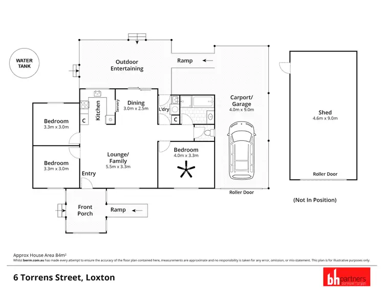 Floorplan of Homely house listing, 6 Torrens Street, Loxton SA 5333