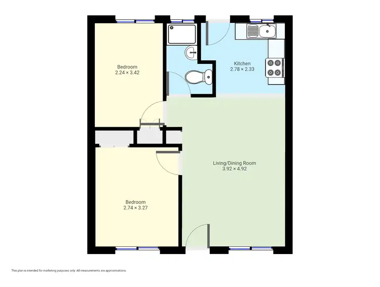 Floorplan of Homely unit listing, 7/7 Burton Avenue, Merimbula NSW 2548