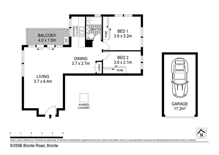 Floorplan of Homely apartment listing, 9/359B Bronte Road, Bronte NSW 2024