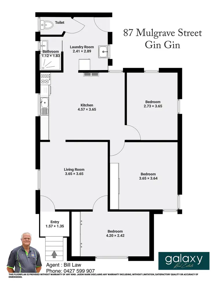 Floorplan of Homely house listing, 87 Mulgrave Street, Gin Gin QLD 4671