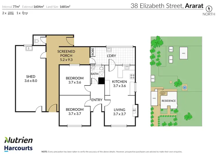 Floorplan of Homely house listing, 38 Elizabeth Street, Ararat VIC 3377
