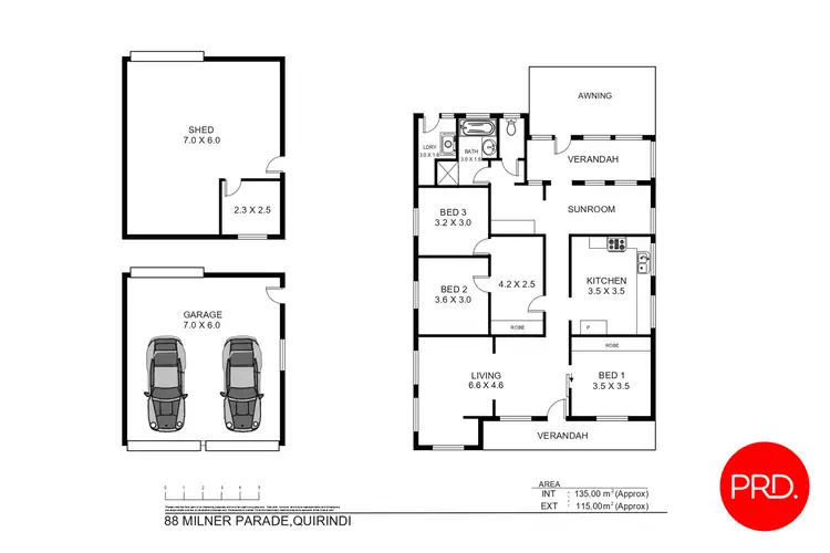 Floorplan of Homely house listing, 88 Milner Parade, Quirindi NSW 2343