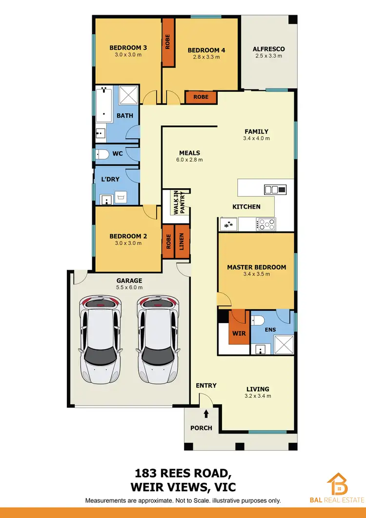 Floorplan of Homely house listing, 183 Rees Road, Weir Views VIC 3338