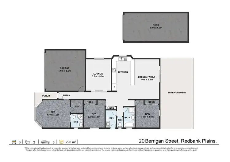 Floorplan of Homely house listing, 20 Berrigan Street, Redbank Plains QLD 4301