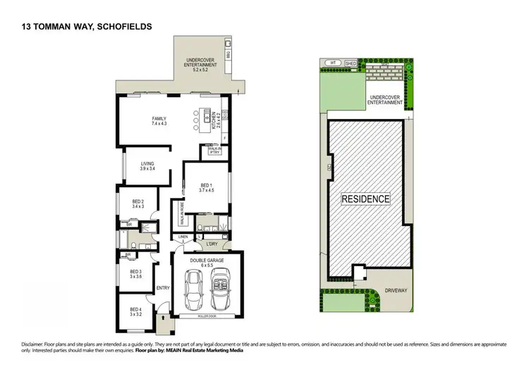 Floorplan of Homely house listing, 13 Tomman Way, Schofields NSW 2762