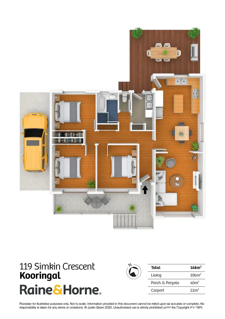 Floorplan of Homely house listing, 119 Simkin Crescent, Kooringal NSW 2650