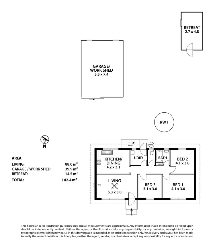 Floorplan of Homely house listing, 21 Charles Street, Mannum SA 5238
