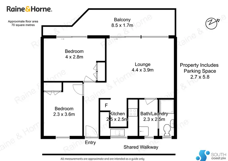 Floorplan of Homely unit listing, 10/2-6 Matthew Parade, Batehaven NSW 2536