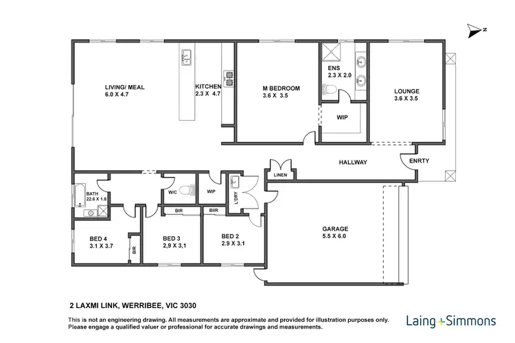 Floorplan of Homely house listing, 2 Laxmi Link, Werribee VIC 3030