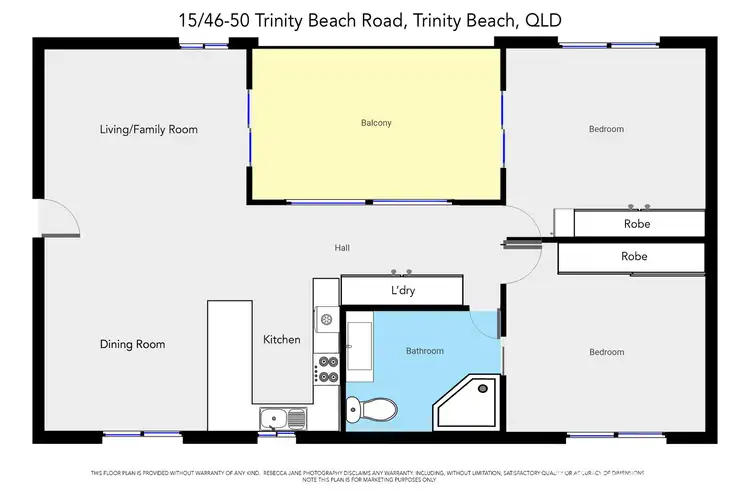 Floorplan of Homely apartment listing, 15/46-50 Trinity Beach Road, Trinity Beach QLD 4879