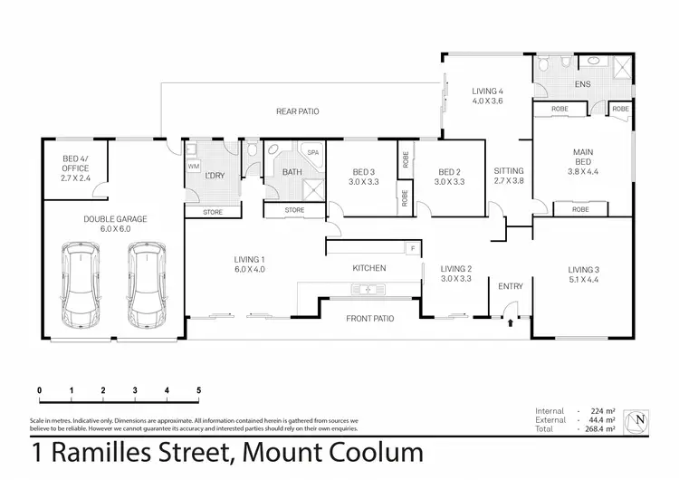 Floorplan of Homely house listing, 1 Ramilles Street, Mount Coolum QLD 4573