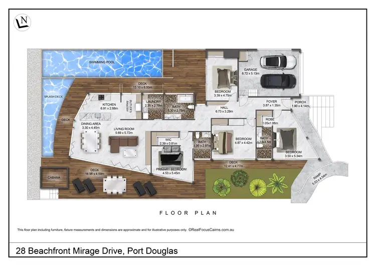 Floorplan of Homely house listing, 28 Beachfront Mirage Drive, Port Douglas QLD 4877