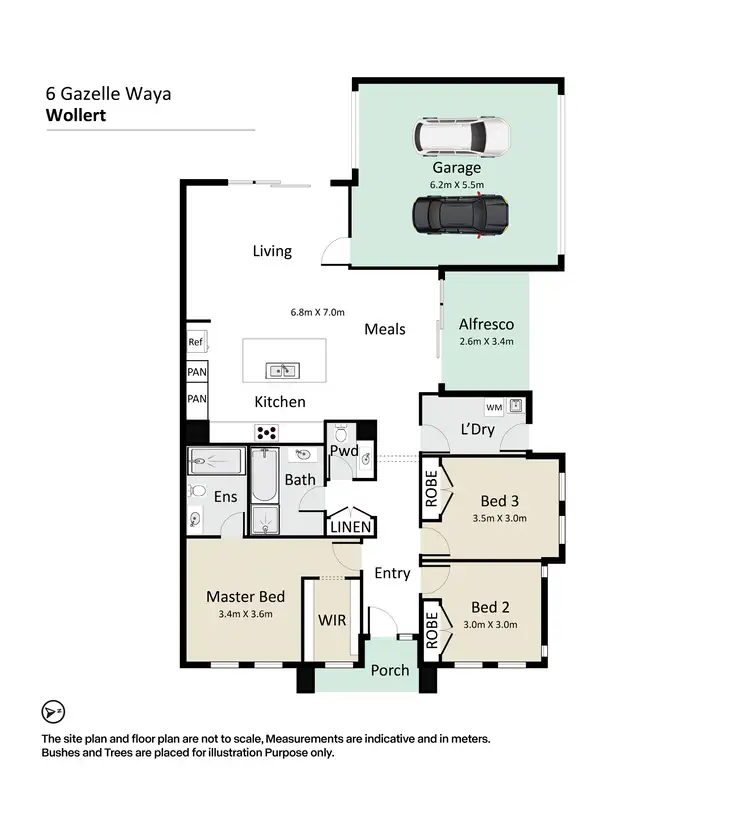 Floorplan of Homely house listing, 6 Gazelle Way, Wollert VIC 3750