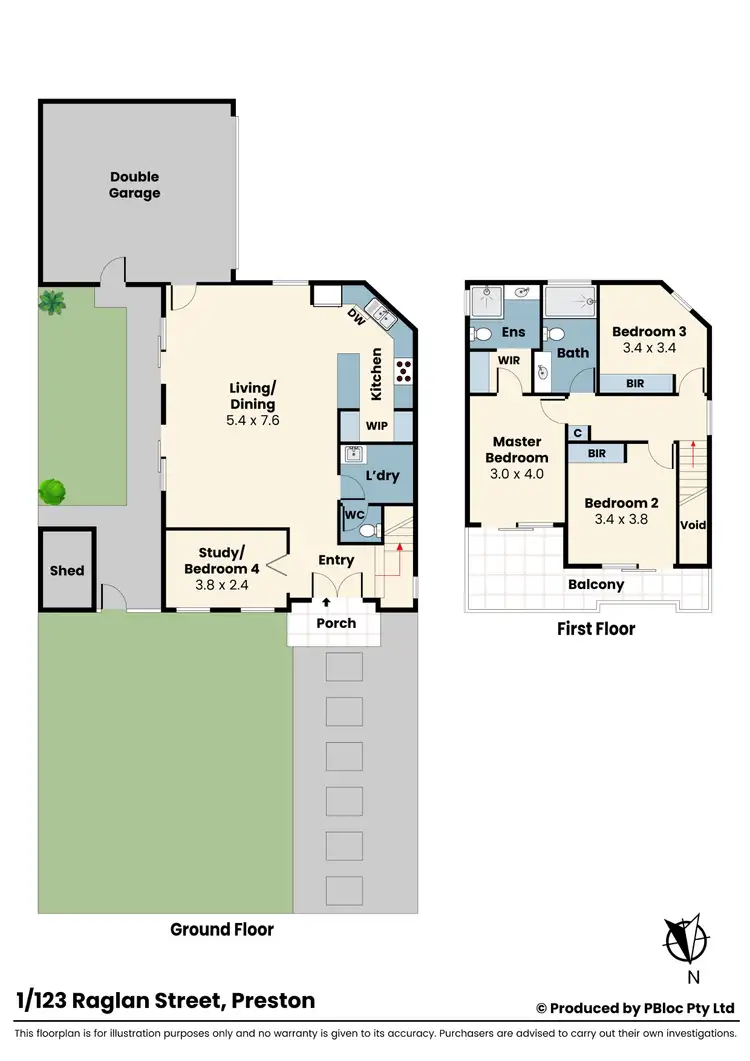 Floorplan of Homely house listing, 1/123 Raglan Street, Preston VIC 3072