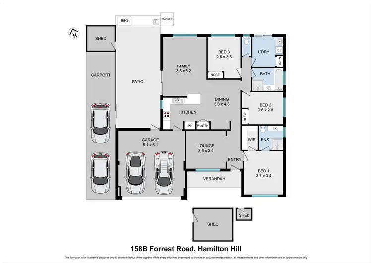 Floorplan of Homely house listing, 158B Forrest Road, Hamilton Hill WA 6163